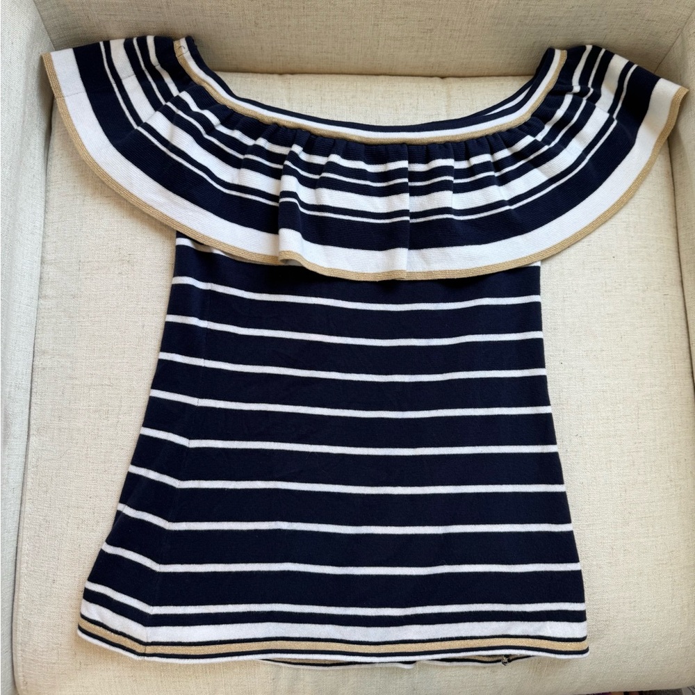 Lily Pulitzer Women’s Top Size Medium Perelle Sweater Shirt New Blue Stripe